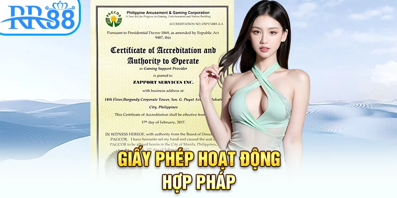 Giấy phép hoạt động hợp pháp
